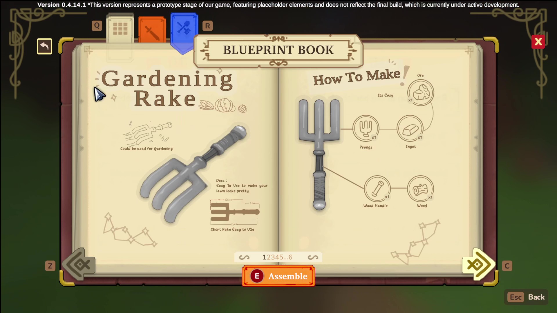 Bluepritn Gardening Rake